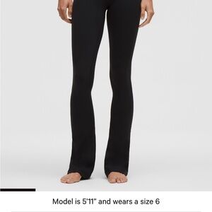 lululemon athletica Women's Black flare leggings